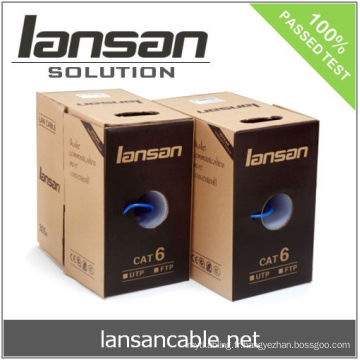 LANSAN UTP Cat6 Cable, 23AWG BC ETL vérifié, Gigabit, test passé